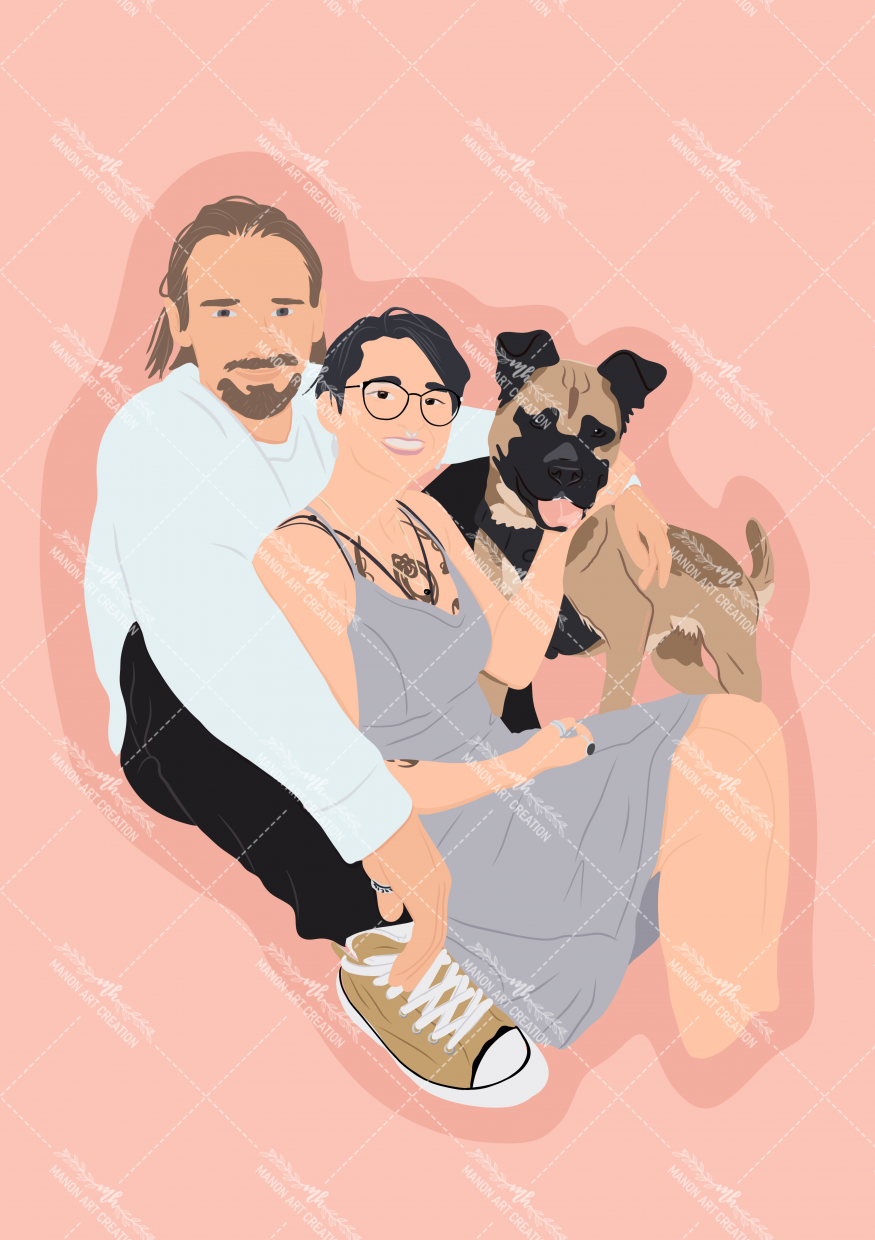 Portait-minimaliste-illustration-manonartcreation-1