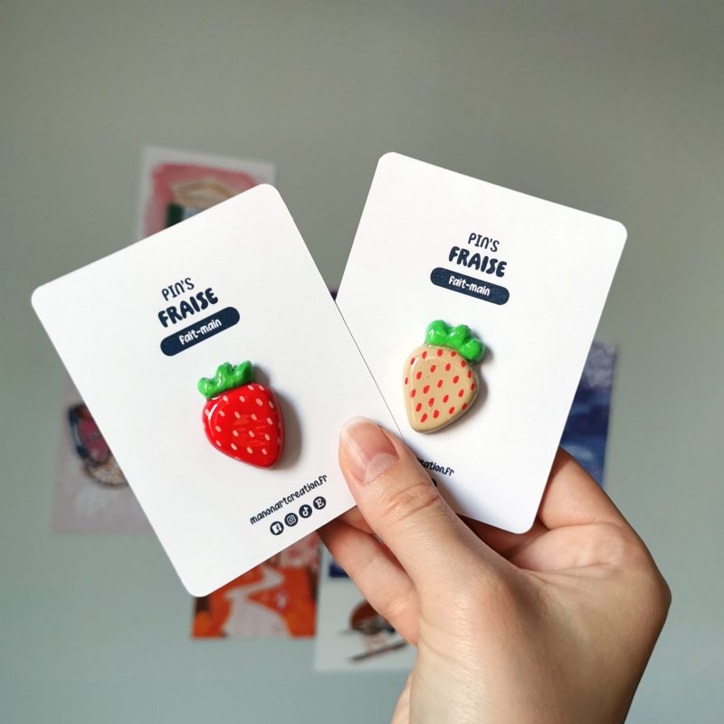 pins-fraise-argile-1-manonartcreation